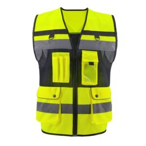 Men's High Visibility Reflective Construction Vest | Customizable, Factory Direct | 8-3008-W