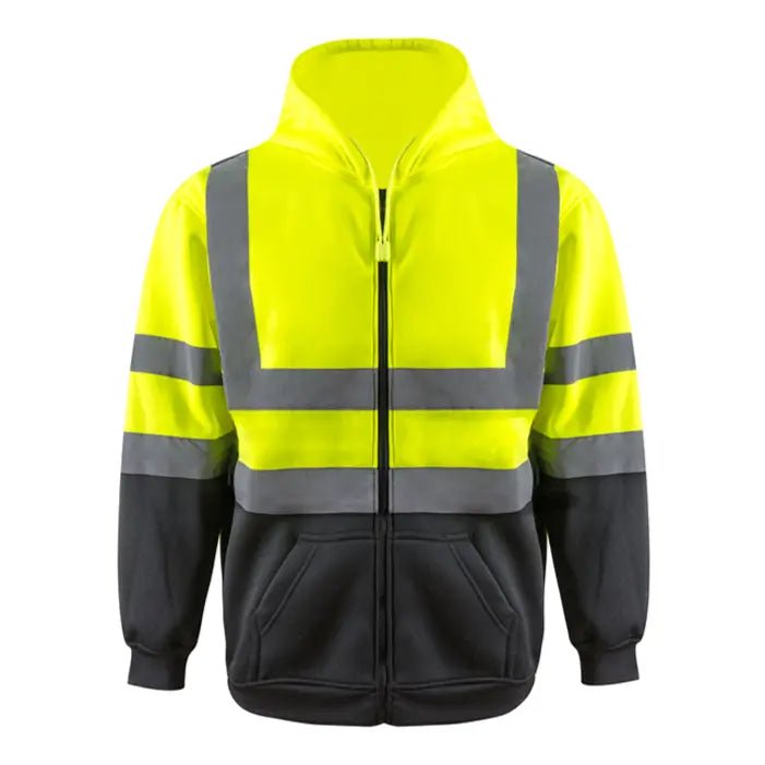 Zipper Front Warm High Visibility Hoodie-(SD-WYD-2303)