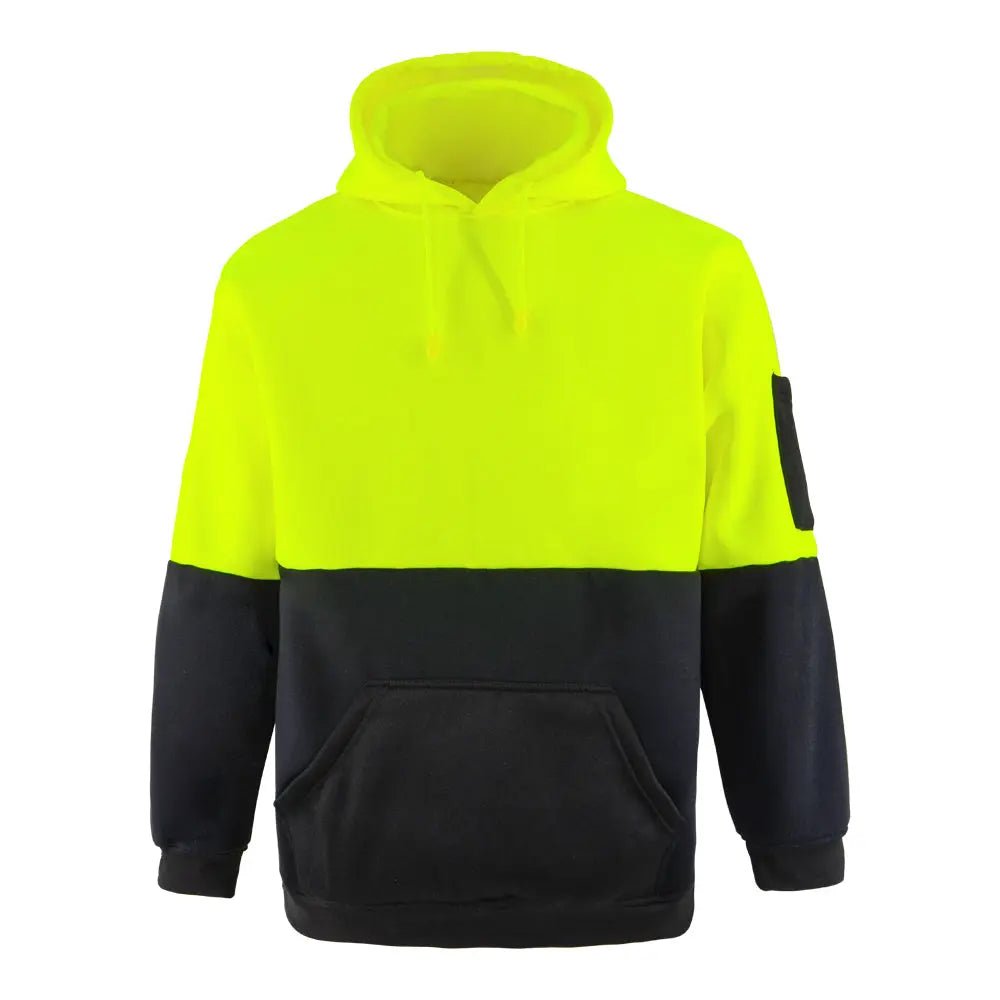 Hi Vis Contrast Color Pullover Hoodies with Fleece Lining-(SD-WYD-2302)