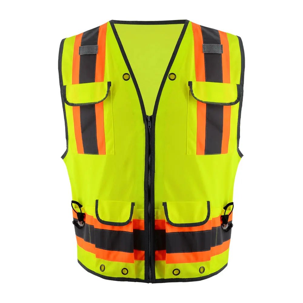Classic Safety Vest with Two-Tone Reflective-(SD-MJD-1839)