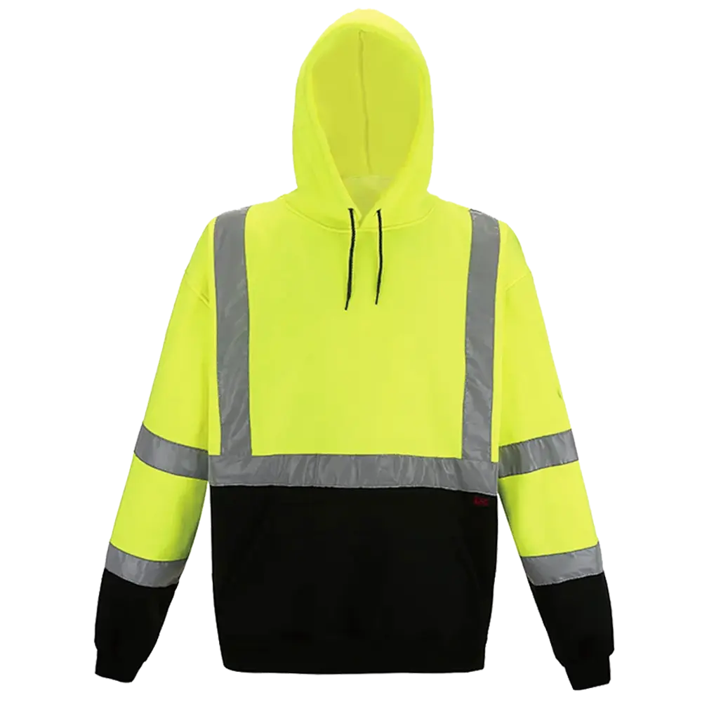 Hi Vis Hoodie, ANSI Class 2 Safety Reflective Sweatshirt with Hood-(SD-WYD-2306)