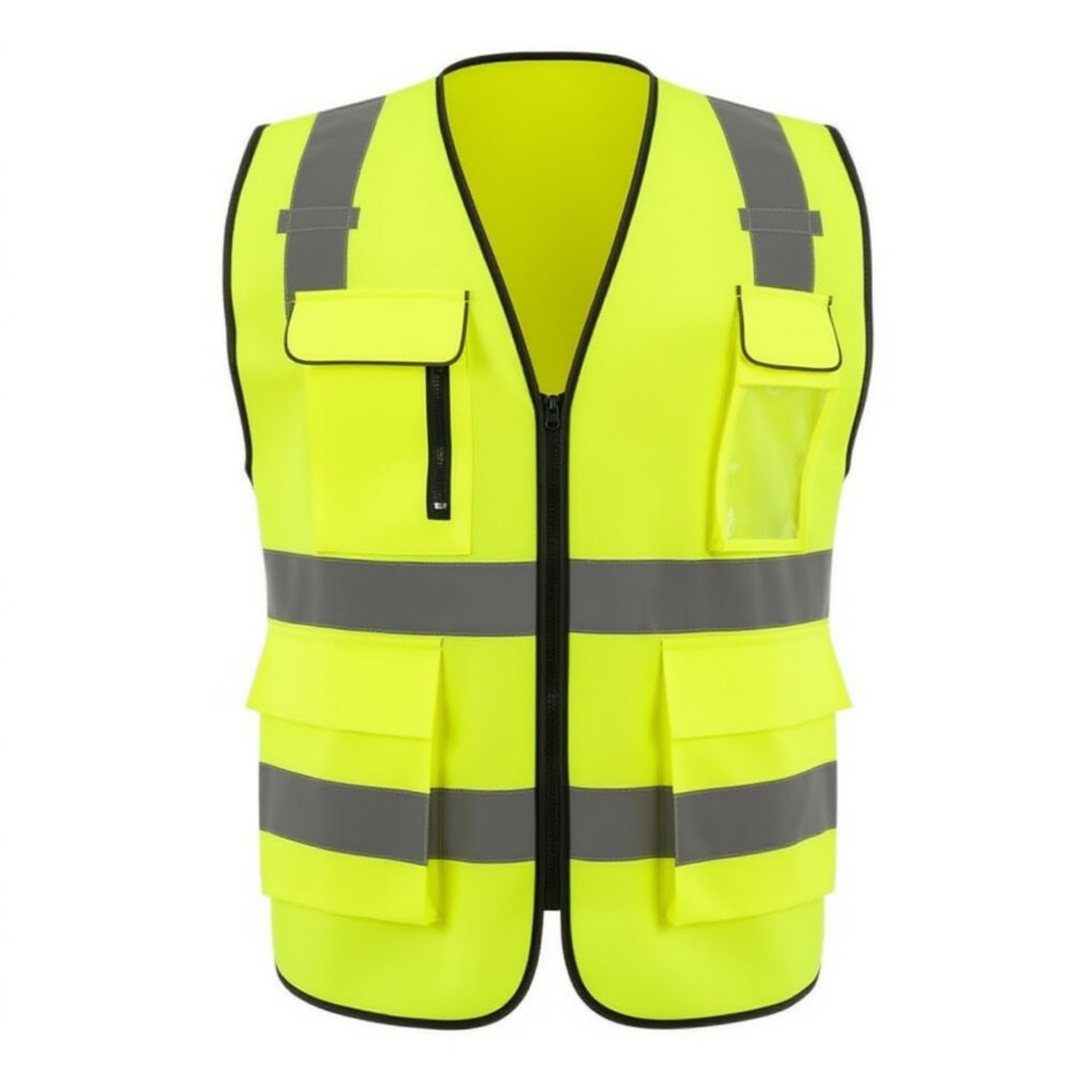 High Visibility Multifunctional Reflective Safety Vest with Pockets-(SD-MJD-1831)