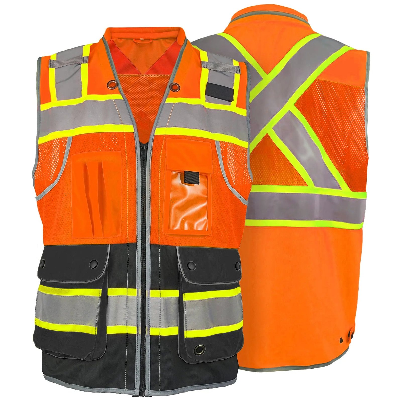 High Visibility Work Vest, Premium Reflective Safety Vest-(SD-MJD-1830)