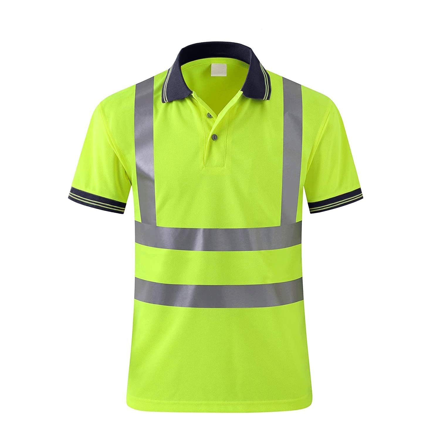 Hi Vis Reflective Polo Shirt, Short Sleeve Casual safety Polo Shirts,Rib Cuff-(SD-CSD-1903)