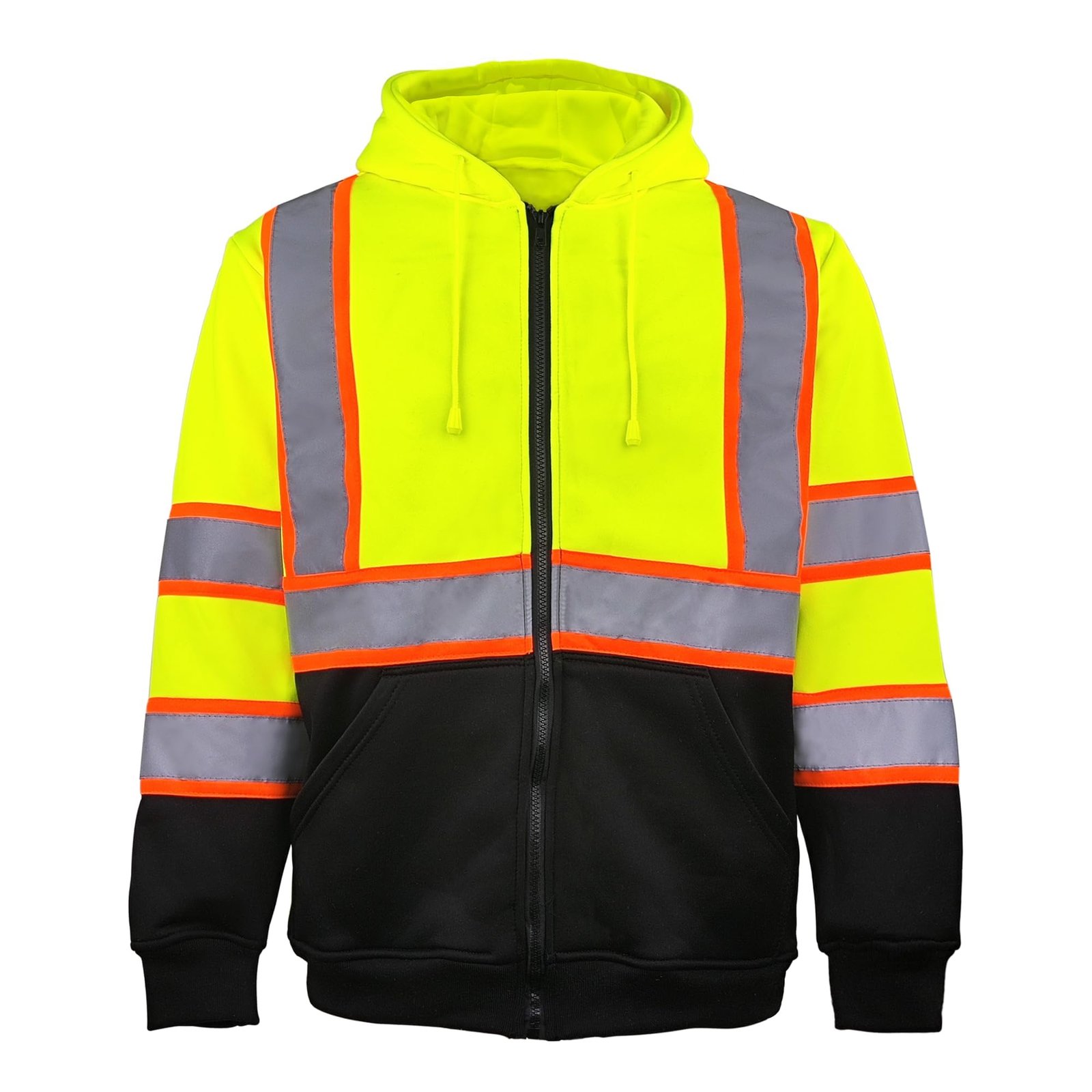 Warm Fleece High Visibility Reflective Strips Hoodie-(SD-WYD-2301)