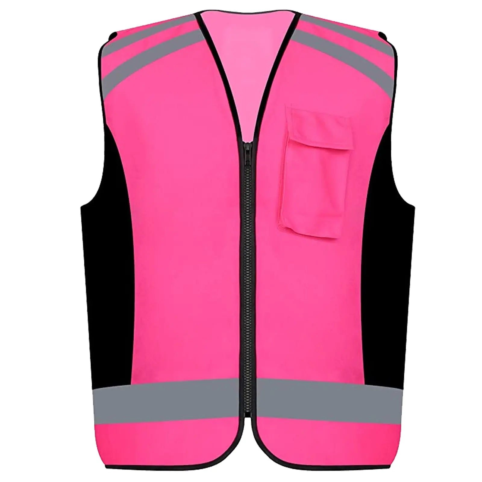 High Visibility Pink Safety Reflective Vest for Women-(SD-MJD-1838)